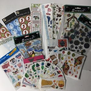 Huge scrapbook sticker lot - holidays seasons